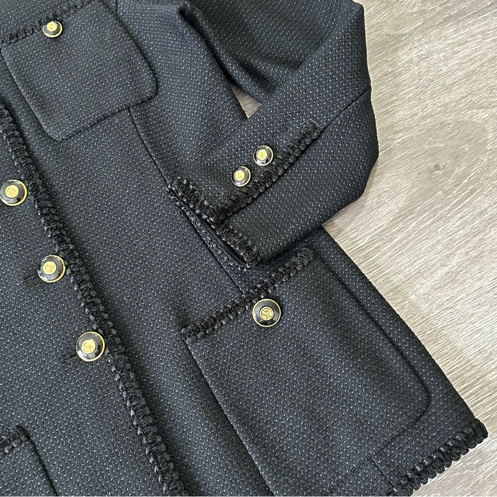ST JOHN Shimmer Tweed 4 Pocket Evening Jacket - Picture 7 of 9